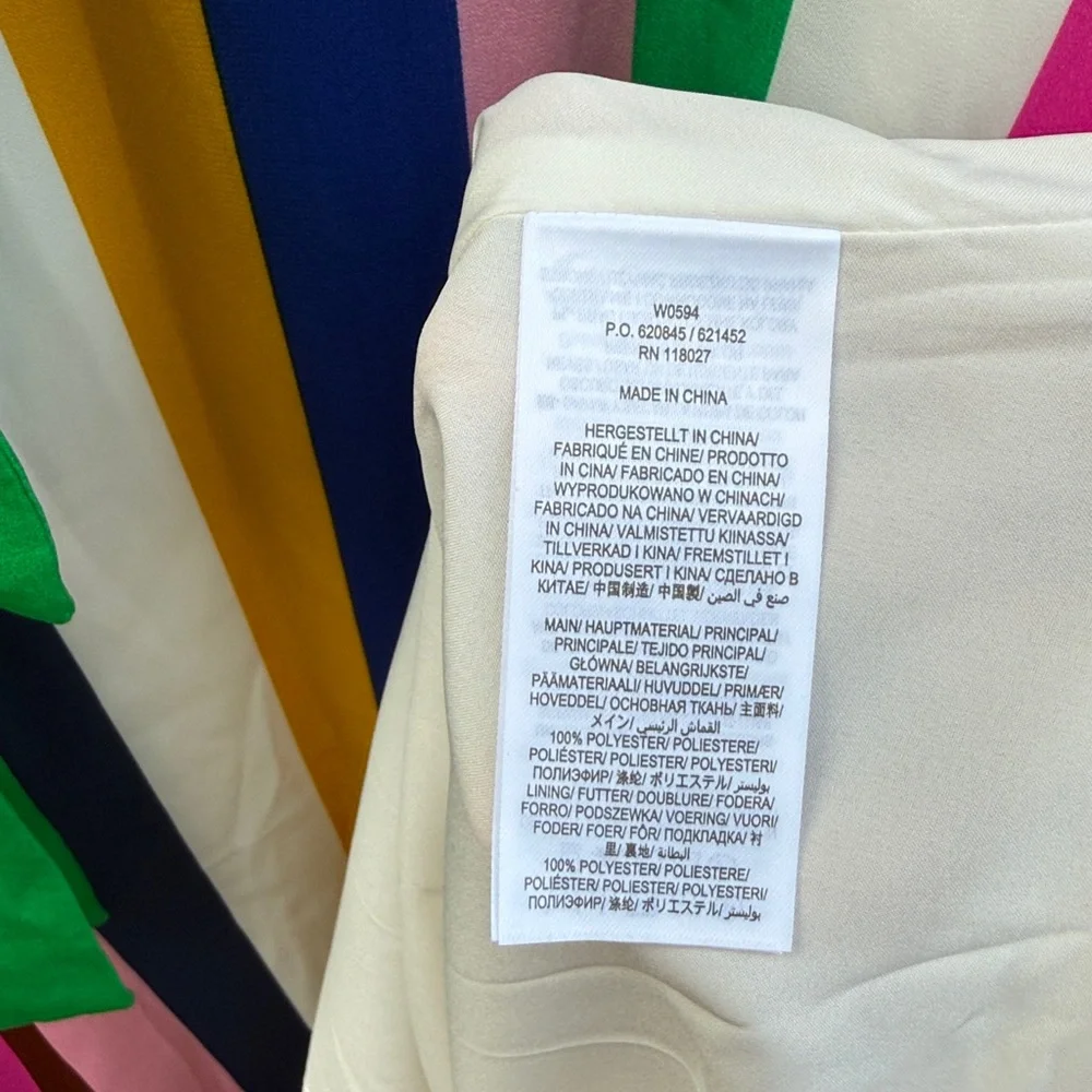 Boden | Mila Midi Colorblock Stripe Dress Necktie size 8 - Picture 5 of 9